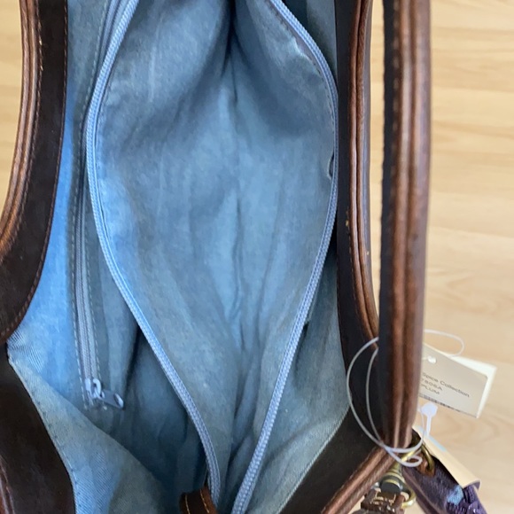 Carryland Plum Canvas Handbag - Picture 6 of 8